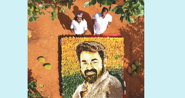 ലാ​ലേ​ട്ട​നു ജ​ന്മ​ദി​ന​സ​മ്മാ​നം ; ച​ക്ക​ച്ചി​ത്ര​മൊ​രു​ക്കി  ഡാ​വി​ഞ്ചി സു​രേ​ഷ്