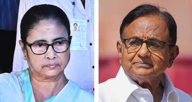 മ​മ​ത ബാ​ന​ർ​ജി​യും ചി​ദം​ബ​ര​വും കൂ​ടി​ക്കാ​ഴ്ച ന​ട​ത്തി