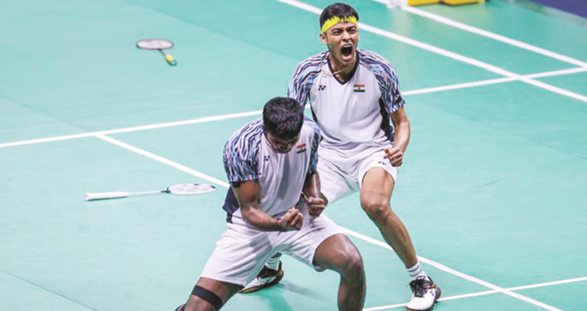 ല​​ക്ഷ്യ, ചി​​രാ​​ഗ്-​​സാ​​ത്വി​​ക് സ​​ഖ്യം പ്രീ​​ക്വാ​​ര്‍​ട്ട​​റി​​ല്‍