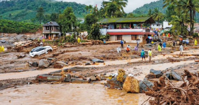 മൂ​ന്നു  വി​ല്ലേ​ജു​ക​ളെ  ദു​ര​ന്ത​ബാ​ധി​ത​മാ​യി പ്ര​ഖ്യാ​പി​ച്ചു