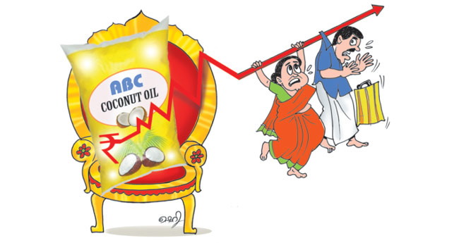 പിടിവിട്ടു കുതിച്ച് വെളിച്ചെണ്ണ