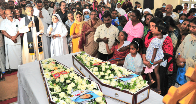 അ​മ്മ​യു​ടെ അ​ന്ത്യ​ചും​ബ​നം ഏ​റ്റു​വാ​ങ്ങാ​തെ  ആ​ൽ​ഫ്ര​ഡും എ​മി​ലും യാ​ത്ര​യാ​യി