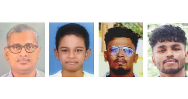 അ​​​ച്ഛ​​​നും മ​​​ക​​​നും ഉ​​​ൾ​​​പ്പെ​​​ടെ  നാ​​​ലു​​​പേ​​​ർ മു​​​ങ്ങി​​​മ​​​രി​​​ച്ചു
