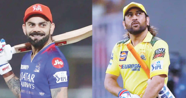 ചെ​​ന്നൈ​​യി​​ൽ ബം​​ഗ​​ളൂ​​രു: ധോണി Vs കോഹ്‌ലി