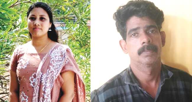 ദി​വ്യ​യെ കൊ​ല​പ്പെ​ടു​ത്തി​യ​തു ക​ഴു​ത്തി​ൽ ച​ര​ടു​മു​റു​ക്കി; ഭ​ർ​ത്താ​വ് അ​റ​സ്റ്റി​ൽ