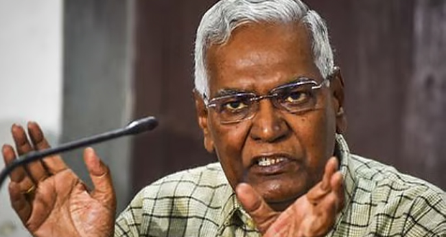 ബിഹാറിലെ ചൂടിൽ തളർന്ന്  ഡി. രാജ