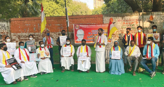 ഫാ. സ്റ്റാൻ സ്വാമിയെ അറസ്റ്റ് ചെയ്തതിൽ പ്രതിഷേധം