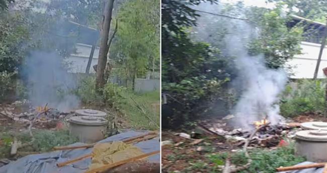 സ്റ്റേ​ഷ​ൻ വ​ള​പ്പി​ൽ പ്ലാ​സ്റ്റി​ക് ക​ത്തി​ച്ചു; മ​ണ്ണാ​ർ​ക്കാ​ട് പോ​ലീ​സി​ന് ന​ഗ​ര​സ​ഭ പി​ഴ​യി​ട്ടു
