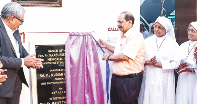 അ​ർ​ബു​ദരോ​ഗി​ക​ൾ​ക്ക് ആ​ശ്വാ​സ​മാ​യി  എ​സ്ഡി സ​ന്യാ​സി​നി​മാ​രു​ടെ  ‘ഹെ​വ​ൻ ഓ​ഫ് ഹോ​പ്’