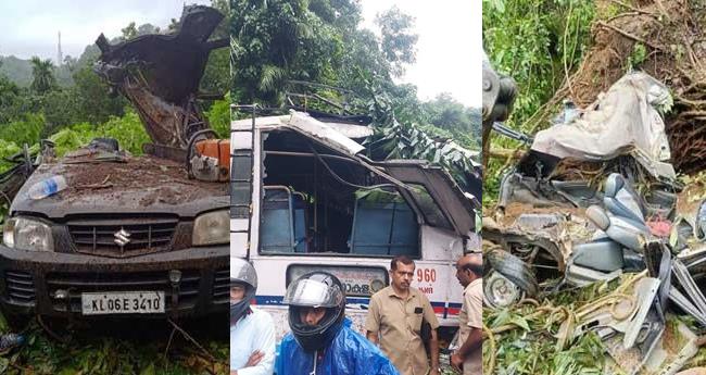 ഇ​ടു​ക്കി​യി​ൽ ഓടിക്കൊണ്ടിരുന്ന വാഹനങ്ങൾക്കുമേൽ മ​രം വീ​ണു; ഒ​രാ​ൾ മ​രി​ച്ചു