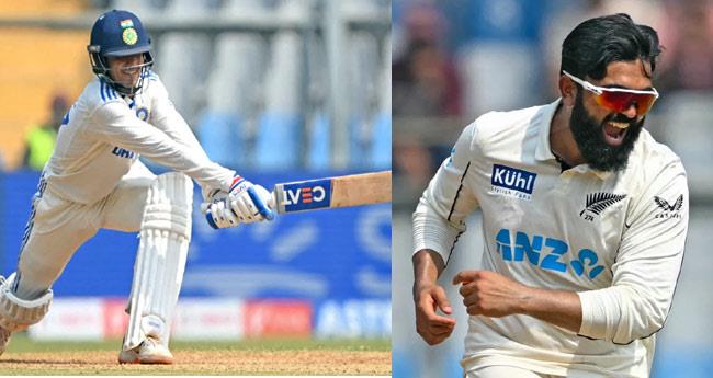 ഇ​ന്ത്യ​ 263ന് പുറത്ത്, ഒ​ന്നാം ഇ​ന്നിം​ഗ്‌​സ് ലീ​ഡ്; ആ​ദ്യ വി​ക്ക​റ്റ് ന​ഷ്ട​മാ​യി ന്യൂ​സി​ല​ന്‍​ഡ്