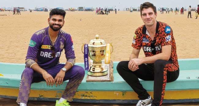ഐ​പി​എ​ൽ ഫൈനൽ ഇ​ന്ന്; കോൽ​​ക്ക​​ത്ത-ഹൈ​​ദ​​രാ​​ബാ​​ദ് പോരാട്ടം