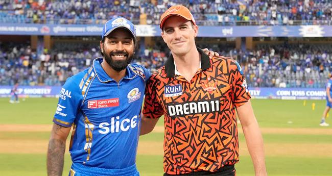 ഐ​പി​എ​ൽ; മും​ബൈ​ക്ക് ടോ​സ്, ഹൈ​ദ​രാ​ബാ​ദി​ന് ബാ​റ്റിം​ഗ്