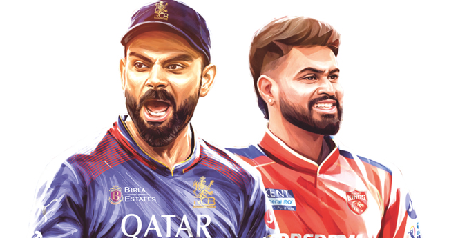 പ​​​​ഞ്ചാ​​​​ബ് x ബം​​​​ഗ​​​​ളൂ​​​​രു ക്വാളിഫയർ 1  പോരാട്ടം രാ​​ത്രി 7.30ന്