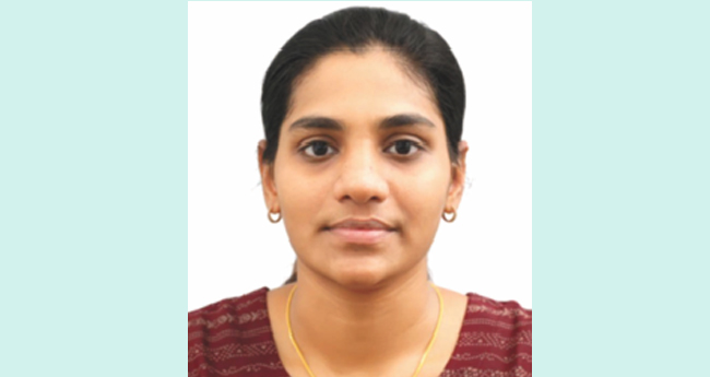 ഐശ്വര്യ സുനിലിന് ഇറാസ്മസ്  മുണ്ടസ് സ്കോളർഷിപ്പ്