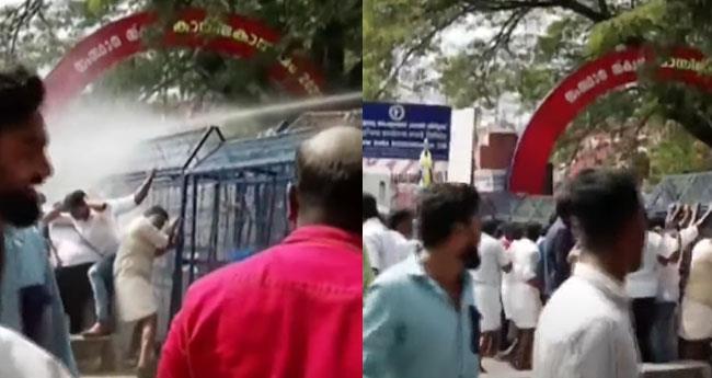 ക​ത്ത് വി​വാ​ദം: യൂ​ത്ത് കോ​ൺ​ഗ്ര​സ് മാ​ർ​ച്ച് അക്രമാസക്തം