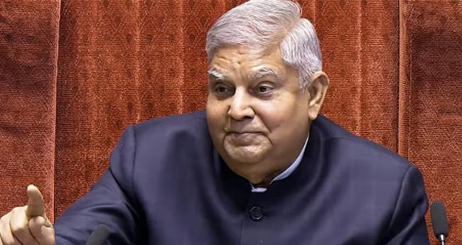 ബി​ല്ലു​ക​ൾ പാ​സാ​ക്കു​ന്ന​തി​ന് സ​മ​യ​പ​രി​ധി; സു​പ്രീം​കോ​ട​തി​ക്കെ​തി​രെ വി​മ​ർ​ശ​ന​വു​മാ​യി ഉ​പ​രാ​ഷ്ട്ര​പ​തി