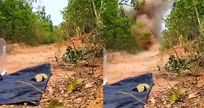 കു​ഴി​ബോം​ബ് സ്ഫോ​ട​ന​ത്തി​ൽ ജ​വാ​ന് പ​രി​ക്ക്