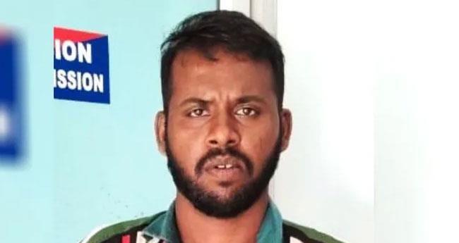 പോ​ലീ​സു​കാ​ര​ന്‍റെ ത​ല​യി​ല്‍ ചു​ടു​ക​ട്ട​കൊ​ണ്ട് അ​ടി​ച്ചു; പ്ര​തി അ​റ​സ്റ്റി​ല്‍
