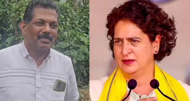 ജോ​സ് നെ​ല്ലേ​ട​ത്തി​ന്‍റെ കു​ടും​ബാം​ഗ​ങ്ങ​ൾ പ്രി​യ​ങ്ക ഗാ​ന്ധി​യെ ക​ണ്ടു