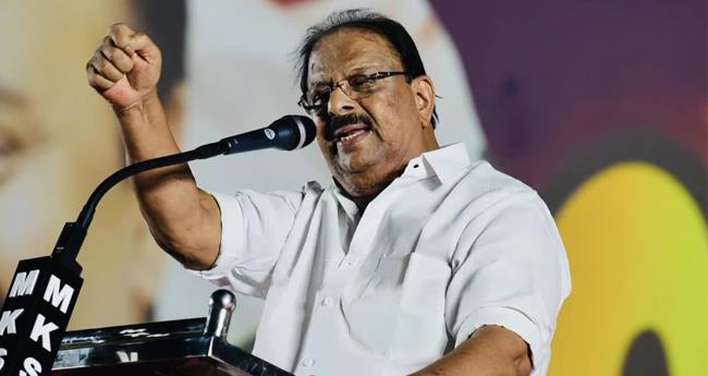 സി​പി​എം തകർന്ന് ത​രി​പ്പ​ണ​മാ​വു​ക​യാ​ണെ​ന്ന് കെ. ​സു​ധാ​ക​ര​ൻ