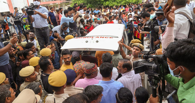 ഉദയ്പുർ കൊലപാതകം: ക​​​​ന​​​​ത്ത സു​​​​ര​​​​ക്ഷ​​​​യി​​​​ൽ  ക​​​​ന​​​​യ്യ​​​​ലാ​​​​ലി​​​​ന്‍റെ സം​​​​സ്കാ​​​​രം