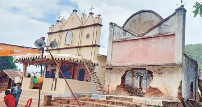 കാൻഡമാ​ലി​ല്‍ ക്രൈ​സ്ത​വ അ​ധ്യാ​പ​ക​നെ  ചു​ട്ടു​കൊ​ന്ന സ്ഥ​ല​ത്ത് പു​തി​യ പള്ളി