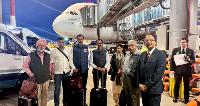റഷ്യയിലെ ഡ്രോ​ണ്‍ ആ​ക്ര​മ​ണം;  ഇന്ത്യൻ സംഘത്തിന്‍റെ  വിമാനം വൈകി