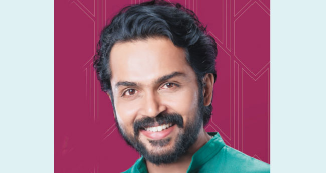 കാ​ര്‍​ത്തി മ​ല​ബാ​ര്‍  ഗോ​ള്‍​ഡ് ത​മി​ഴ്‌​നാ​ട്  ബ്രാ​ന്‍​ഡ് അം​ബാ​സ​ഡ​ര്‍