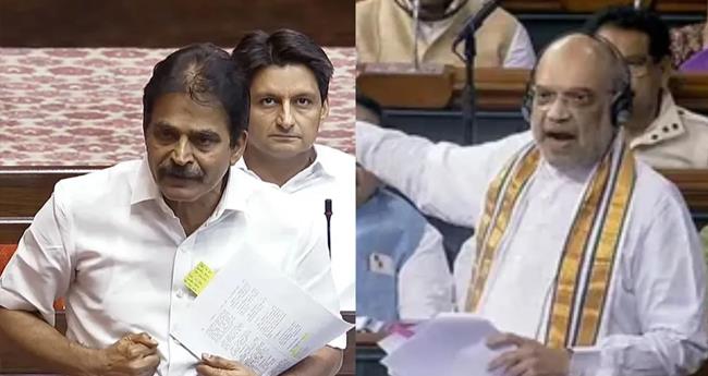 അ​ന്ന് ധാ​ർ​മി​ക​ത ഉ​യ​ർ​ത്തി​യോ?; കോ​മ്പ് കോ​ർ​ത്ത് കെ.​സി. വേ​ണു​ഗോ​പാ​ലും അ​മി​ത് ഷാ​യും