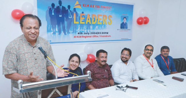 കെ​എ​ല്‍​എം ആ​ക്‌​സി​വ ഫി​ന്‍​വെ​സ്റ്റ്  ലീ​ഡേ​ഴ്‌​സ് സ​മ്മി​റ്റി​ന് തു​ട​ക്ക​ം