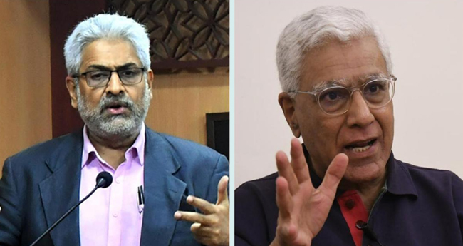 സി​ദ്ധാ​ര്‍​ഥ് വ​ര​ദ​രാ​ജ​നും ക​ര​ണ്‍  ഥാ​പ്പ​റി​നുമെ​തി​രേ  രാ​ജ്യ​ദ്രോ​ഹ​ക്കേ​സ്