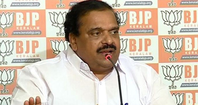 മു​ര​ളീ​ധ​ര​ന് സ​മ​നി​ല തെ​റ്റി: പി.​കെ. കൃ​ഷ്ണ​ദാ​സ്