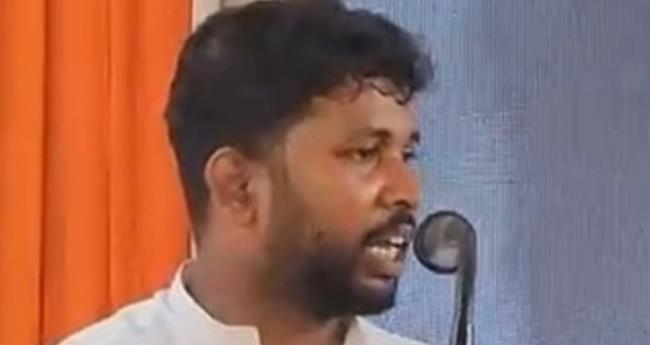 സ​മ​രം ത​ട​ഞ്ഞാ​ൽ പോ​ലീ​സി​ന്‍റെ ത​ല​യ​ടി​ച്ച് പൊ​ട്ടി​ക്കും; ഭീ​ഷ​ണി​യു​മാ​യി കെ​എ​സ്‌​യു നേ​താ​വ്