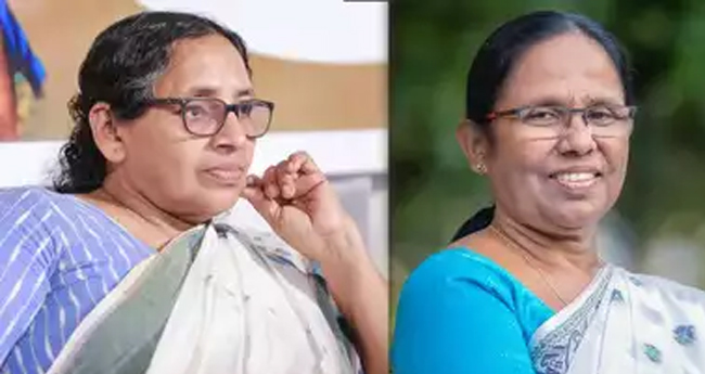 ല​തി​ക​യെ ത​ള്ളി കെ.​കെ. ശൈ​ല​ജ