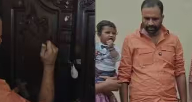 ജ​പ്തി ചെ​യ്ത വീ​ടി​ന്‍റെ പൂ​ട്ടു ത​ക​ര്‍​ത്ത് സി.​ആ​ര്‍.​ മ​ഹേ​ഷ് എം​എ​ല്‍​എ