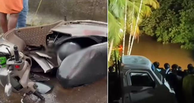 ത​ല​പ്പാ​റ​യി​ൽ കാ​റും ബൈ​ക്കും കൂ​ട്ടി​യി​ടി​ച്ച് അ​പ​ക​ടം; തോ​ട്ടി​ൽ വീ​ണ യു​വാ​വി​നെ ക​ണ്ടെ​ത്താ​നാ​യി​ല്ല