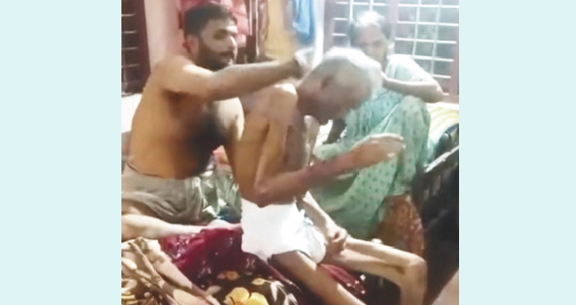 മദ്യലഹരിയില്‍  പിതാവിന് ക്രൂര മർദനം