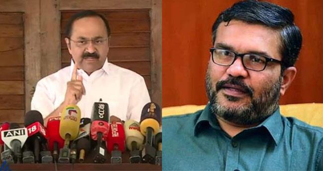 സ​തീ​ശ​ന്‍റേത് അ​രോ​ച​ക ഭാ​ഷ, ത​ന്നോ​ട് പ​ക; എം.​ബി. രാ​ജേ​ഷ്