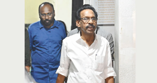 ക​രു​വ​ന്നൂ​ര്‍ ബാ​ങ്ക് ത​ട്ടി​പ്പ് കേ​സ്:  എം.​കെ. ക​ണ്ണ​നെ ഇ​ഡി ചോ​ദ്യം ചെ​യ്തു