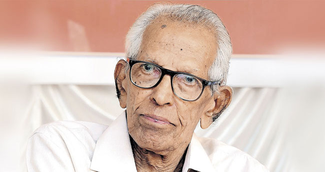 എം.കെ. സാനുവിന്‍റെ  സ​മ്പൂ​ര്‍​ണ കൃ​തി​ക​ള്‍;   പ്ര​കാ​ശ​നം ര​ണ്ടി​ന്