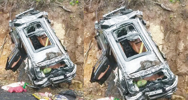 വി​നോ​ദ​സ​ഞ്ചാ​രി​ക​ളു​ടെ വാ​ഹ​നം കൊ​ക്ക​യി​ലേ​ക്കു മ​റി​ഞ്ഞ് ര​ണ്ടു പേ​ർ മ​രി​ച്ചു