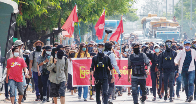 മ്യാൻമർ പ്രക്ഷോഭം: വ്യാപക അറസ്റ്റ്