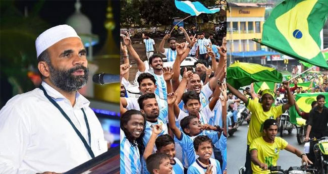 ഫു​ട്ബോ​ൾ ല​ഹ​രി ഇസ്‌ലാ​ം വിരുദ്ധം: സ​മ​സ്ത നേ​താ​വ്