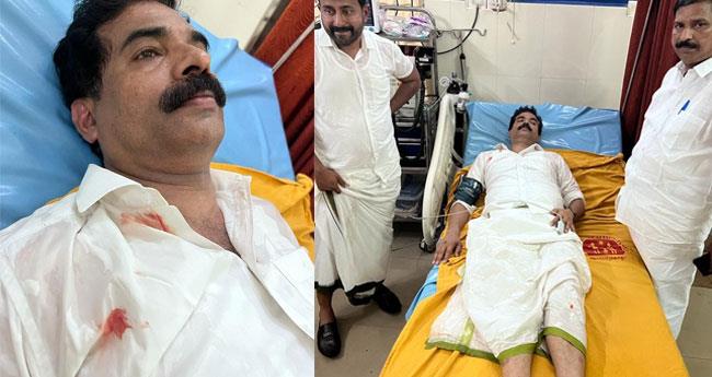 കോ​ട്ട​യ​ത്തെ കോ​ൺ​ഗ്ര​സ് മാ​ർ​ച്ചി​ൽ സം​ഘ​ർ​ഷം; ഡി​സി​സി പ്ര​സി​ഡ​ന്‍റി​ന് പ​രി​ക്ക്