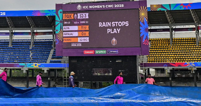 ന്യൂ​സി​ല​ൻ​ഡ് X പാ​ക്കി​സ്ഥാ​ൻ മ​ത്സ​രം ഉ​പേ​ക്ഷി​ച്ചു