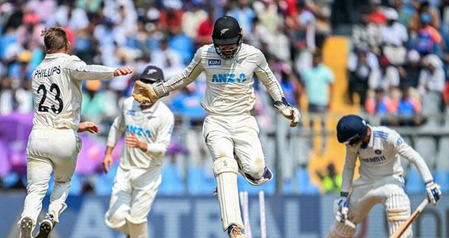 ഇ​ന്ത്യ​യ്ക്ക് സ​മ്പൂ​ർ​ണ പ​രാ​ജ​യം; ന്യൂ​സി​ല​ൻ​ഡി​ന് ച​രി​ത്ര ജ​യം