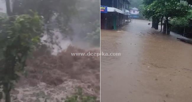 പാ​ല​ക്ക​യ​ത്ത് ക​ന​ത്ത മ​ഴ; വ​ന​ത്തി​ൽ ഉ​രു​ൾ​പൊ​ട്ടി