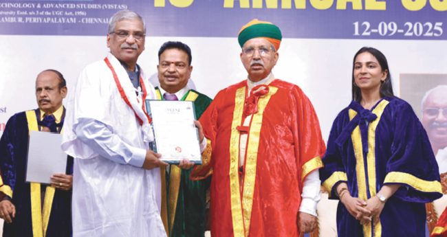 കെ. ​പോ​ൾ തോ​മ​സി​ന് വേ​ൽ​സ്  യൂ​ണി​വേ​ഴ്സി​റ്റി​യു​ടെ അ​ക്കാ​ദ​മി​ക് ഡോ​​​ക്ട​​​റേ​​​റ്റ്