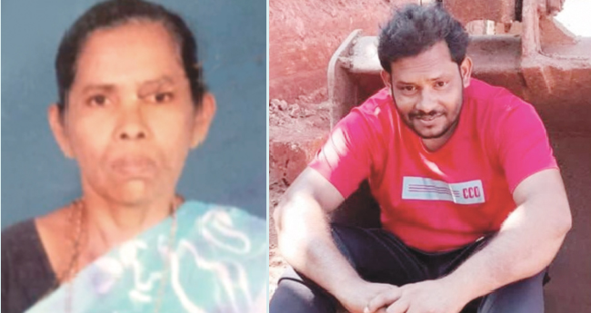 ഉ​റ​ങ്ങിക്കിടന്ന അ​മ്മ​യെ പെ​ട്രോ​ള്‍  ഒ​ഴി​ച്ച് ചു​ട്ടു​കൊ​ന്ന മ​ക​ന്‍ അ​റ​സ്റ്റി​ല്‍